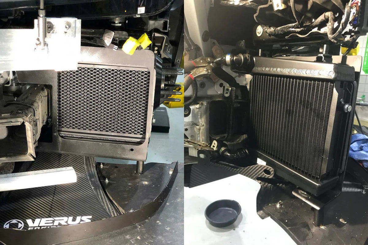 CSF #8179 A90 Supra / BMW G-Series High-Performance Auxiliary Radiator – installed