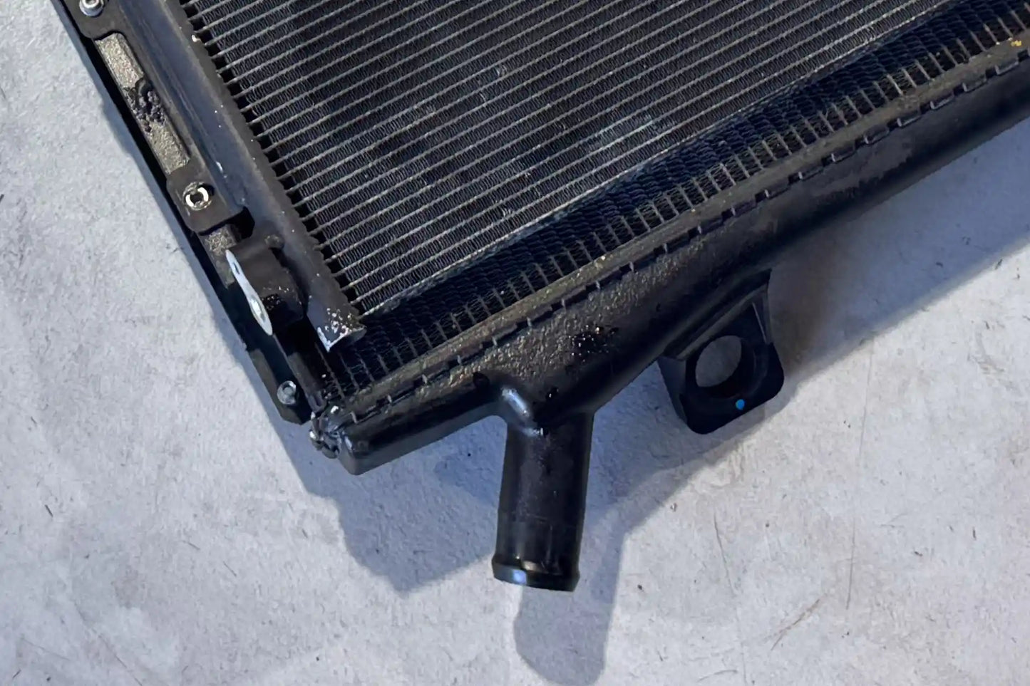 CSF Ferrari 458 radiator comparison with original cooling unit
