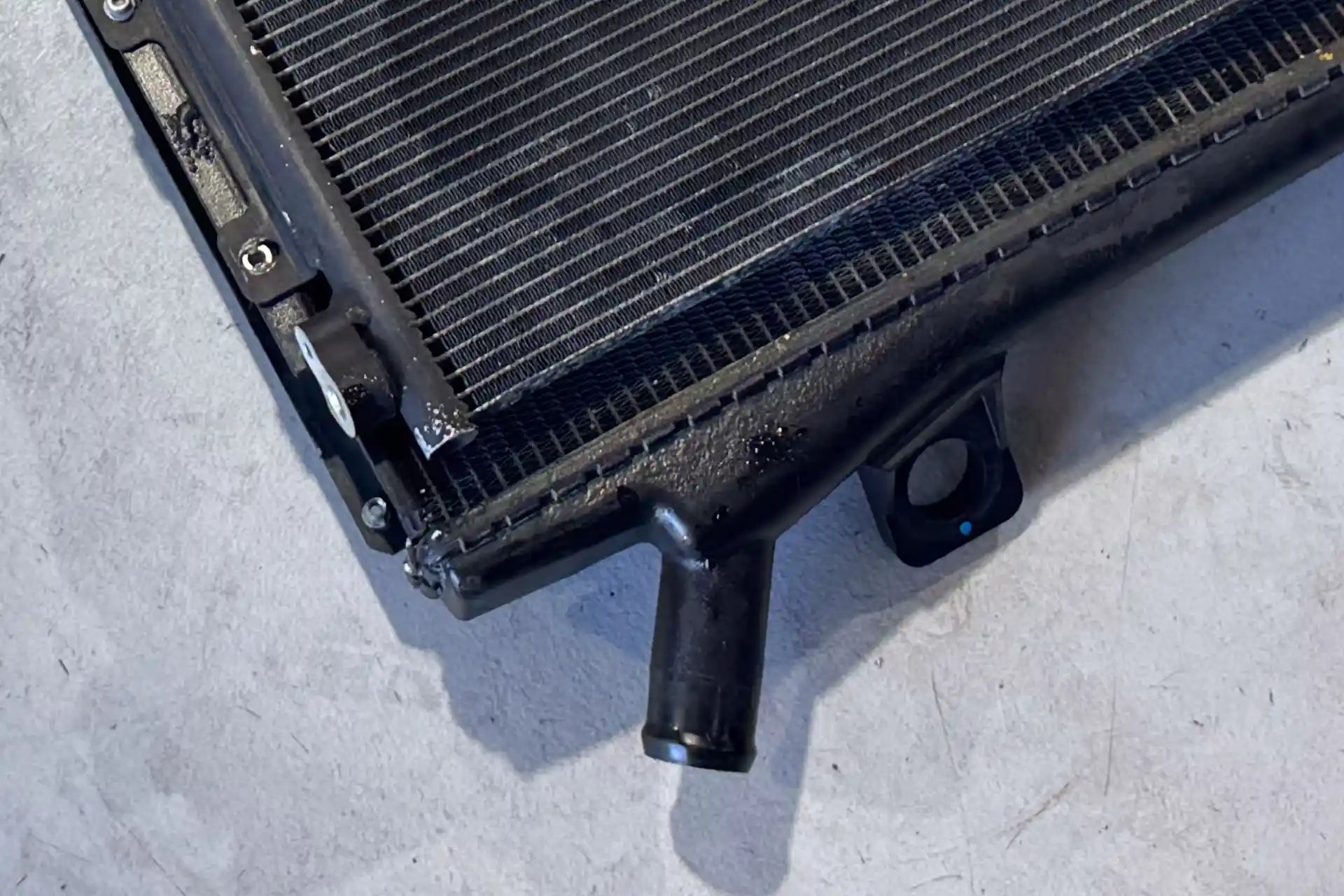 CSF Ferrari 458 radiator comparison with original cooling unit