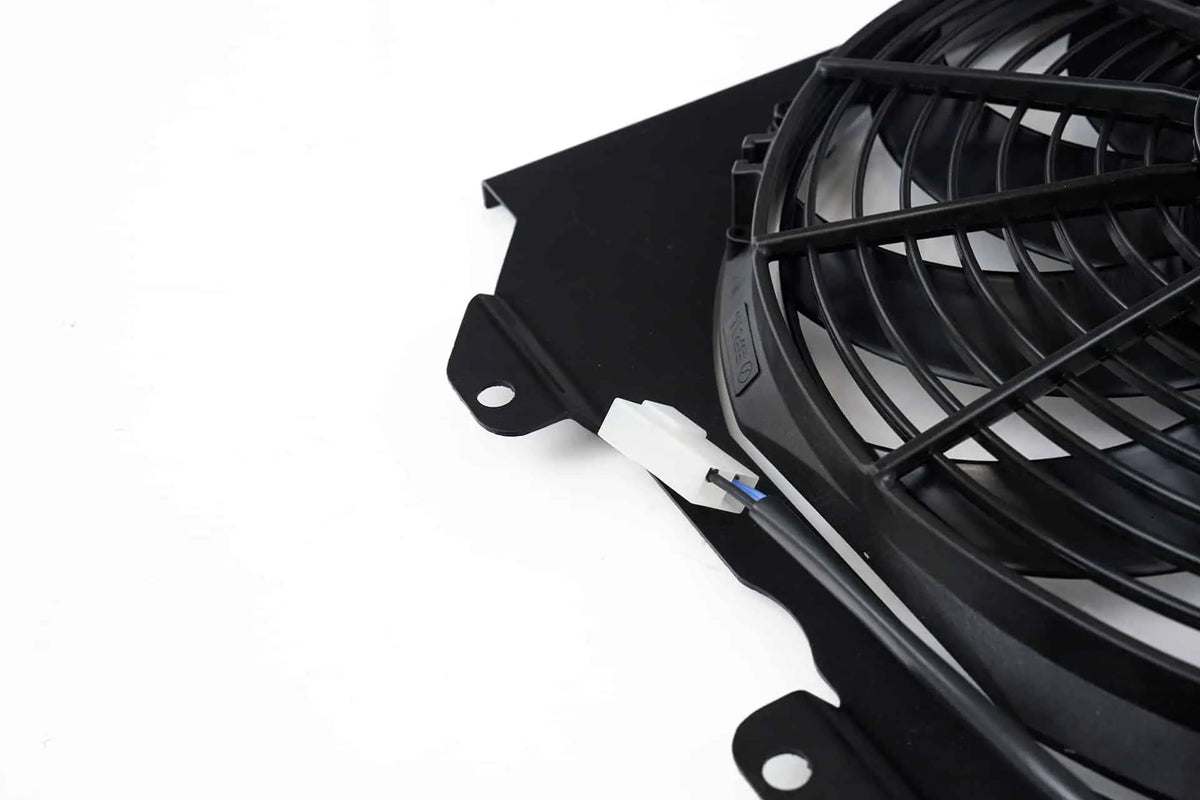 CSF #2858FB 92-00 Civic All-Aluminum Fan Shroud w/ 12-inch SPAL Fan - Black – view 3