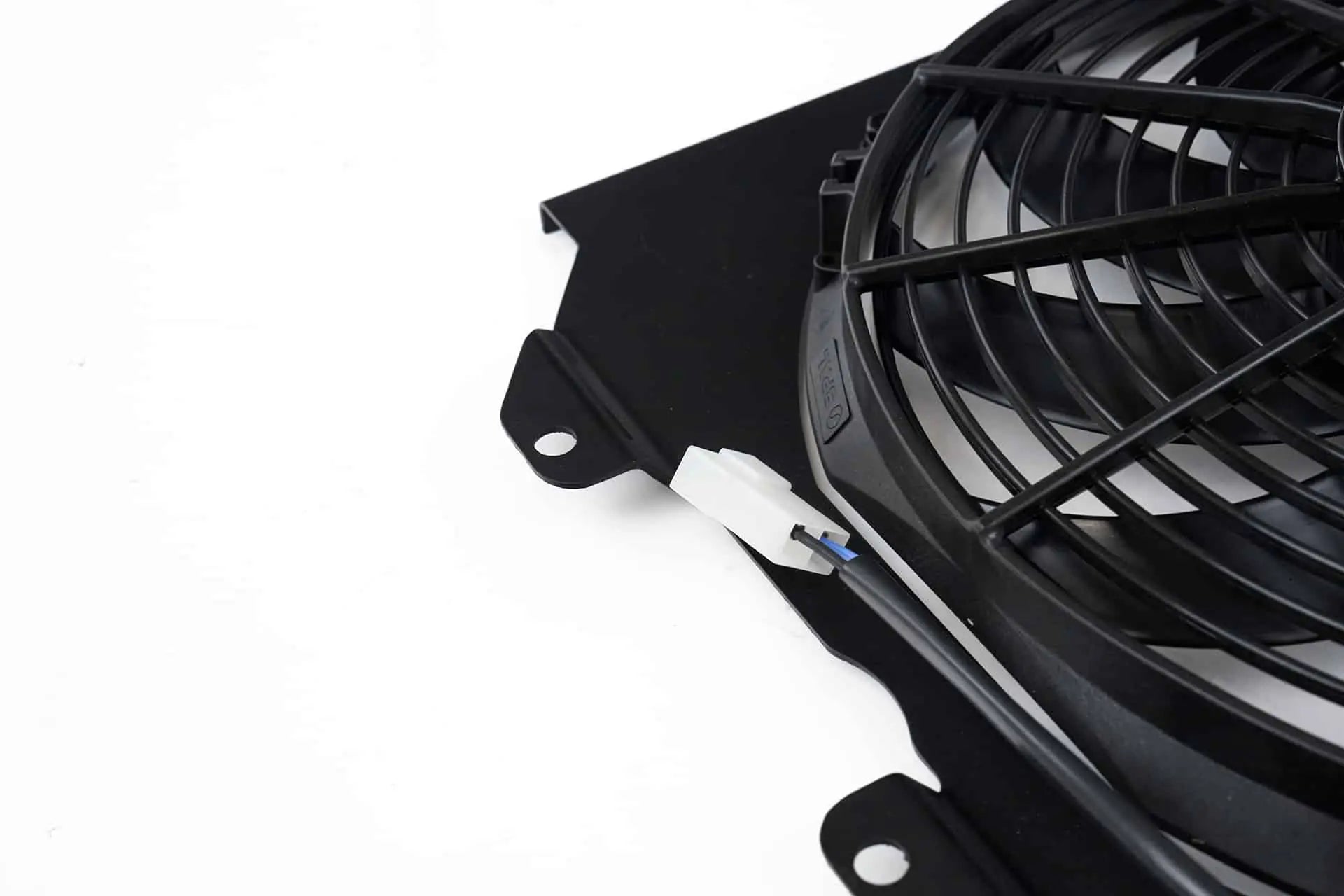 CSF #2858FB 92-00 Civic All-Aluminum Fan Shroud w/ 12-inch SPAL Fan - Black – view 3