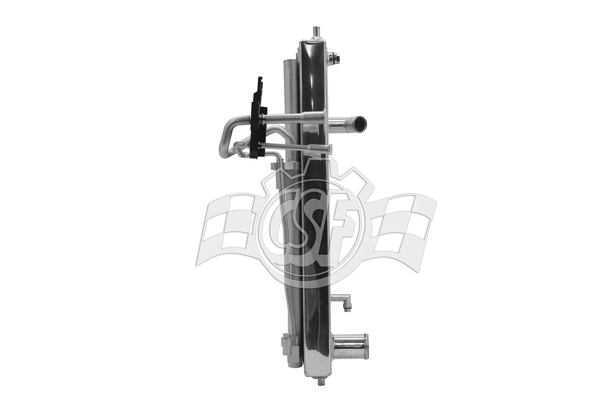 CSF #7012T 09-20 Nissan 370Z / 08-13 Infiniti G37 (MT) Triple-Pass Radiator + AC Condenser – view 3