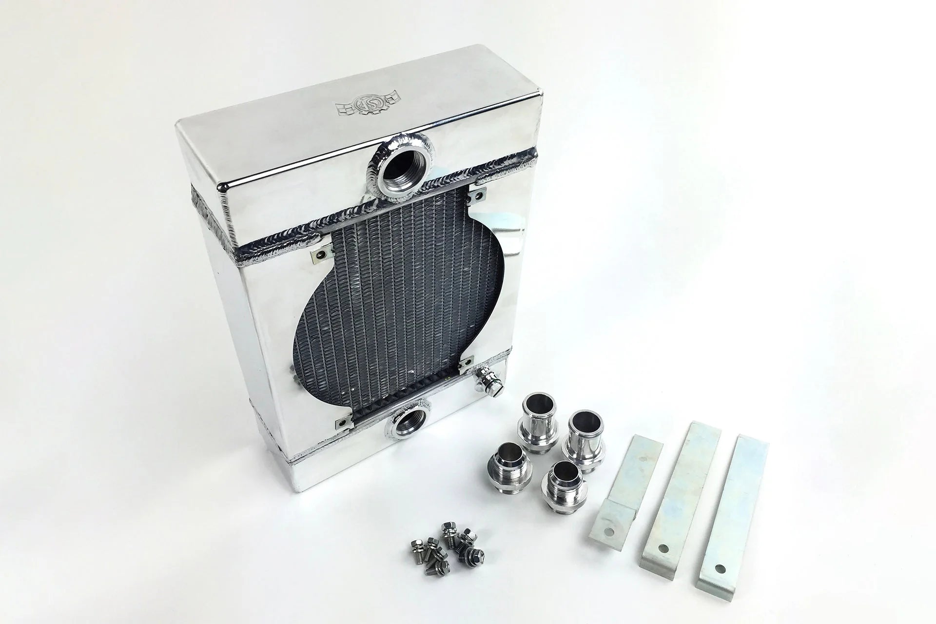 CSF #7065 The KING Cooler - Ultimate Drag Race Radiator w/ SPAL Fan & Mounting Kit – view 2