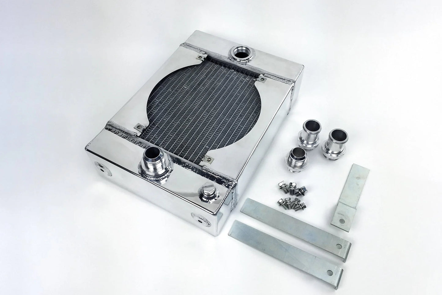CSF #7065 The KING Cooler - Ultimate Drag Race Radiator w/ SPAL Fan & Mounting Kit – view 3