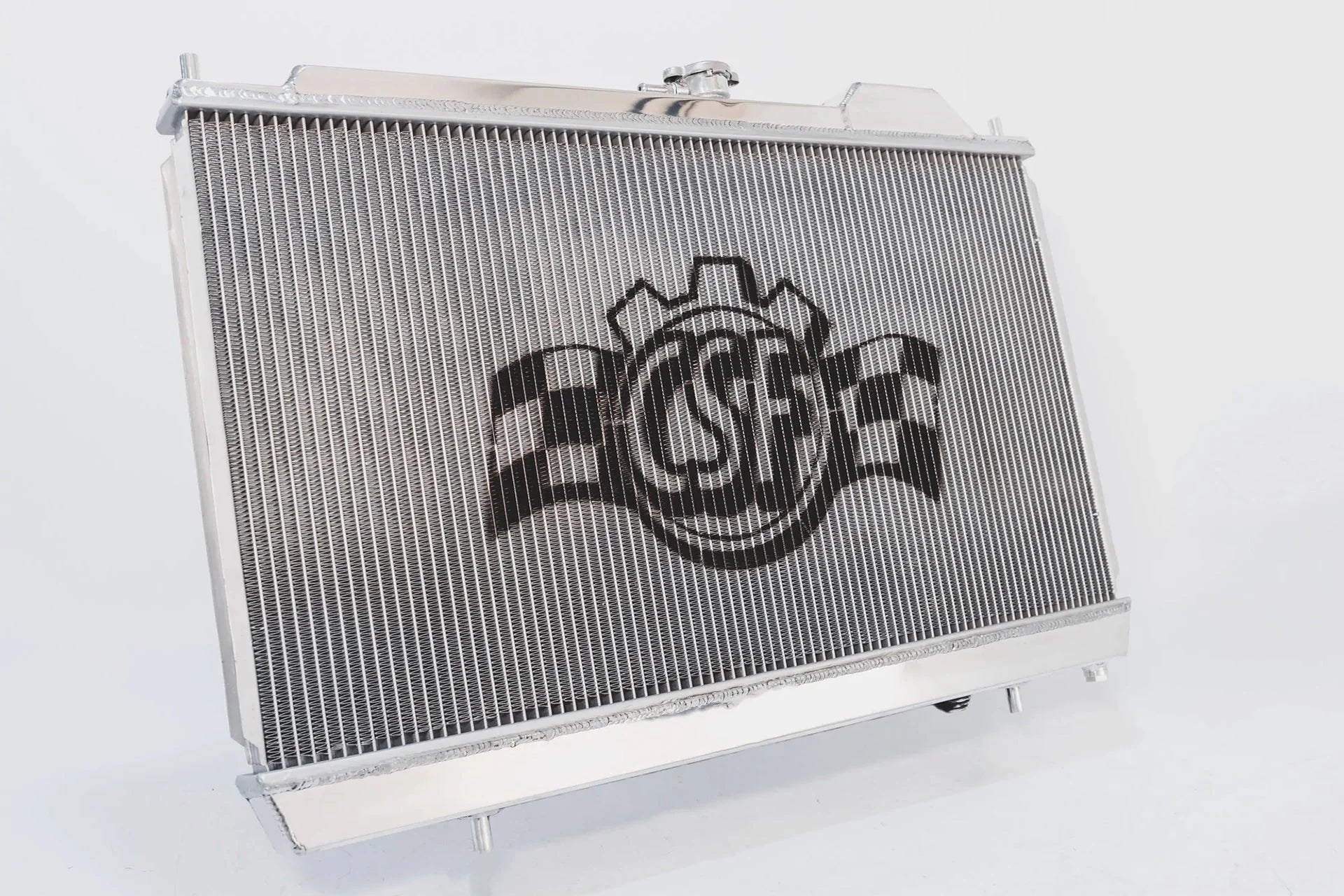 CSF #7075 Mitsubishi Evo 4/5/6/7/8/9 Full Size Slim All-Aluminum Radiator w/ 12in SPAL Fan – view 3