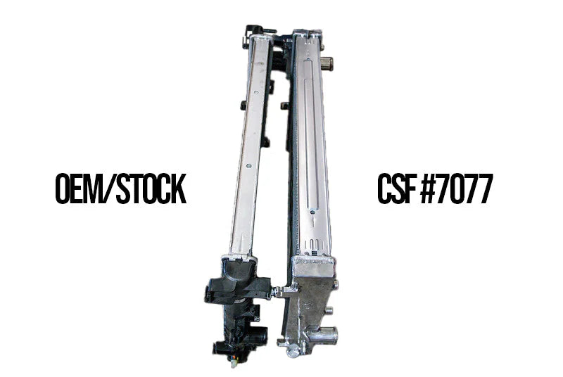 CSF #7077 14-19 Chevrolet C7 Corvette Stingray / Grand Sport / Z06 All-Aluminum Radiator – comparison