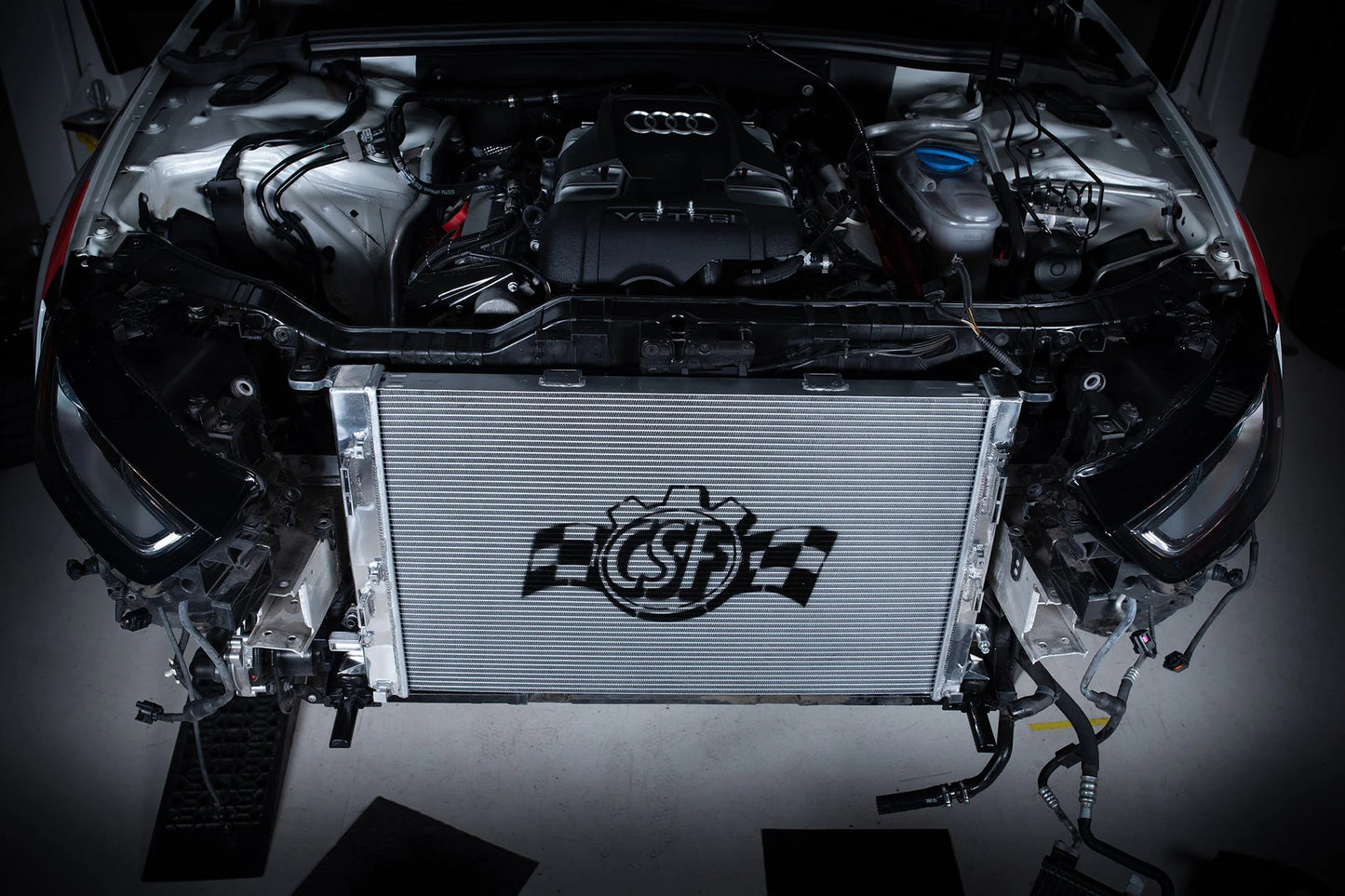 CSF #7091 Audi B8 S4/S5 & 3.0L/3.2L Audi Models High-Performance All-Aluminum Radiator – installed