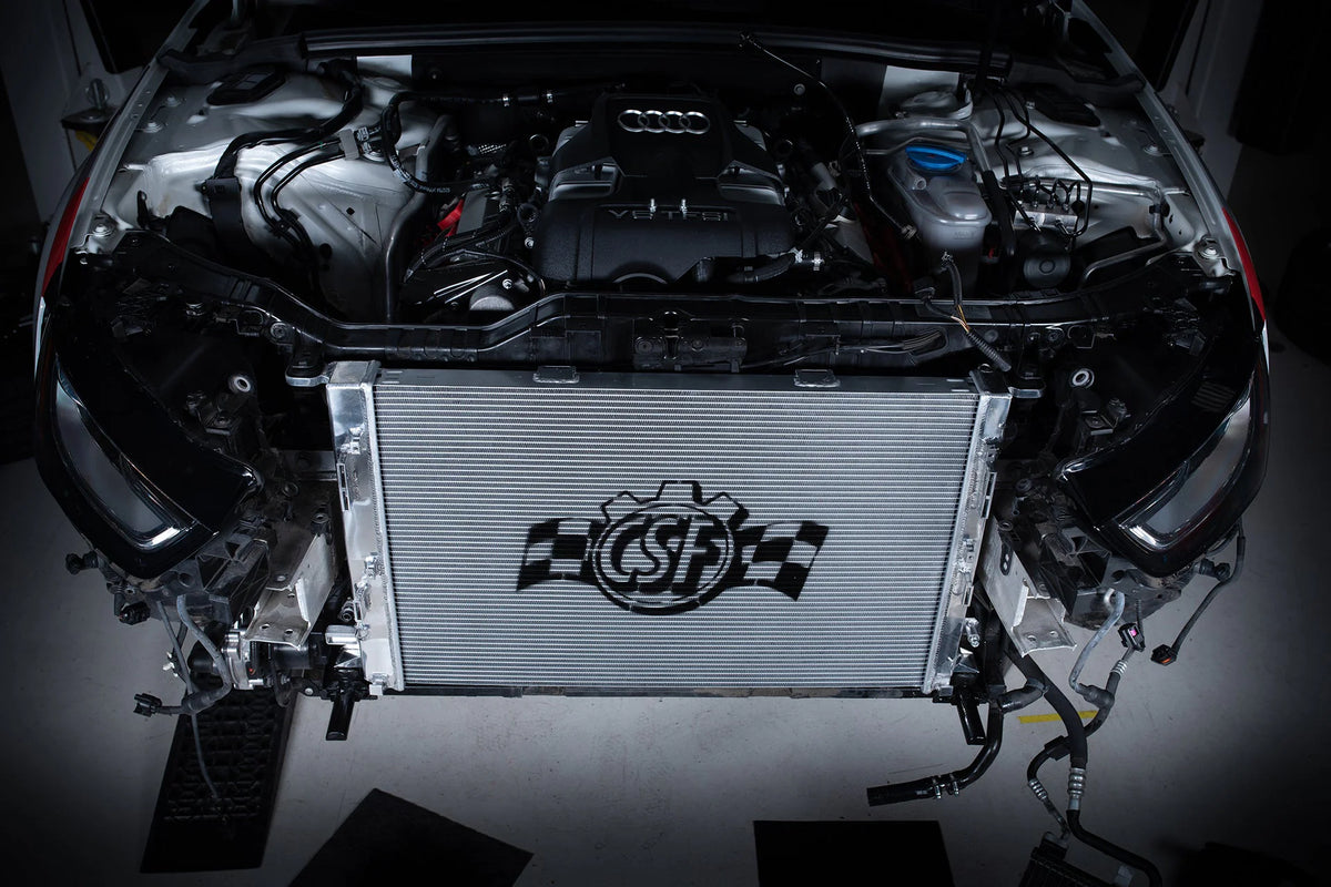 CSF #7091 Audi B8 S4/S5 & 3.0L/3.2L Audi Models High-Performance All-Aluminum Radiator – installed