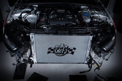 CSF #7091 Audi B8 S4/S5 & 3.0L/3.2L Audi Models High-Performance All-Aluminum Radiator – installed
