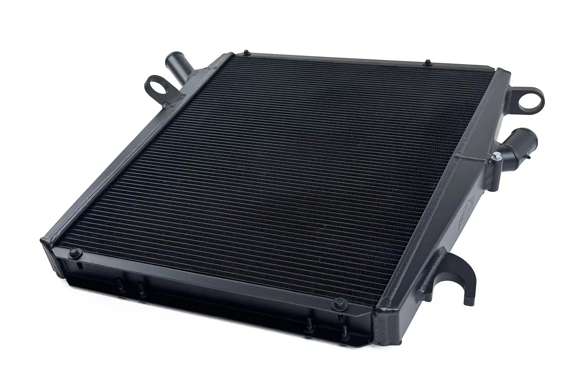 CSF Ferrari 458 right radiator angled view showing cooling fins