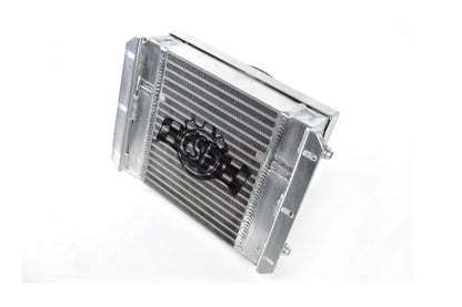 CSF #8026 13.8in x 10in Dual Fluid Bar & Plate HD Oil Cooler w/9in SPAL Fan