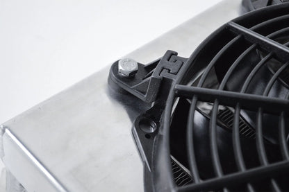 CSF #8026 13.8in x 10in Dual Fluid Bar & Plate HD Oil Cooler w/9in SPAL Fan – view 3