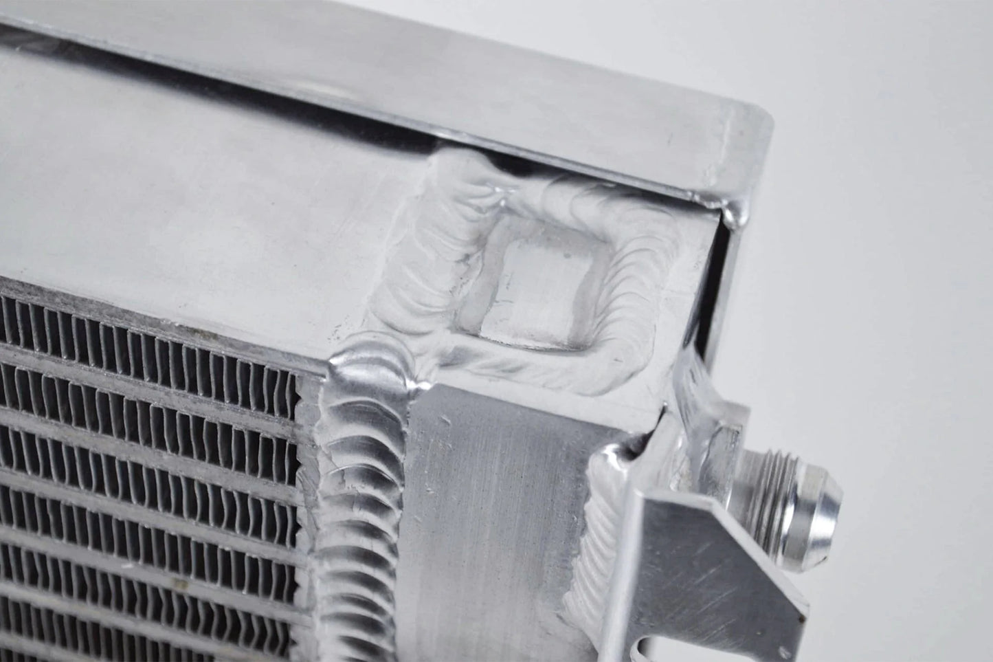 CSF #8026 13.8in x 10in Dual Fluid Bar & Plate HD Oil Cooler w/9in SPAL Fan – view 4