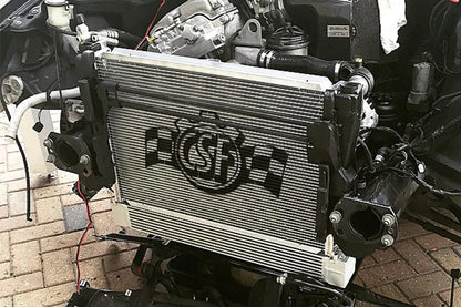 CSF #8032 BMW E46 M3 / E39 M5 Race-Spec Dual-Pass Oil Cooler – installed