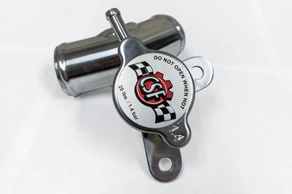 CSF #8044 FR-S/BRZ/86/GR86 All-Aluminum Filler Neck w/1.4 bar High Pressure Radiator Cap – view 3
