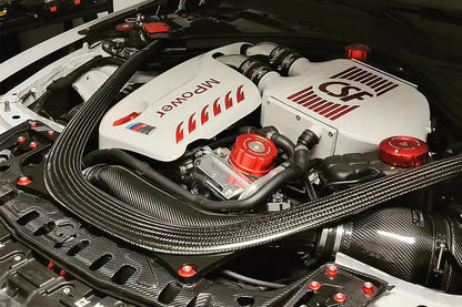 CSF #8082R F8X M3 / M4 / M2 Comp Top Mount Charge-Air-Cooler - Raw Finish – installed