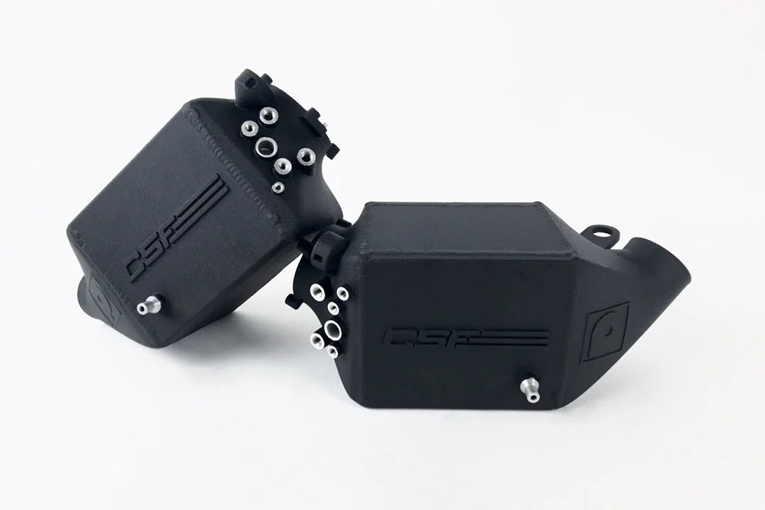 CSF #8109 BMW F1X M5 & M6 Twin Charge-Air-Cooler Set - Crinkle Black Finish – view 4