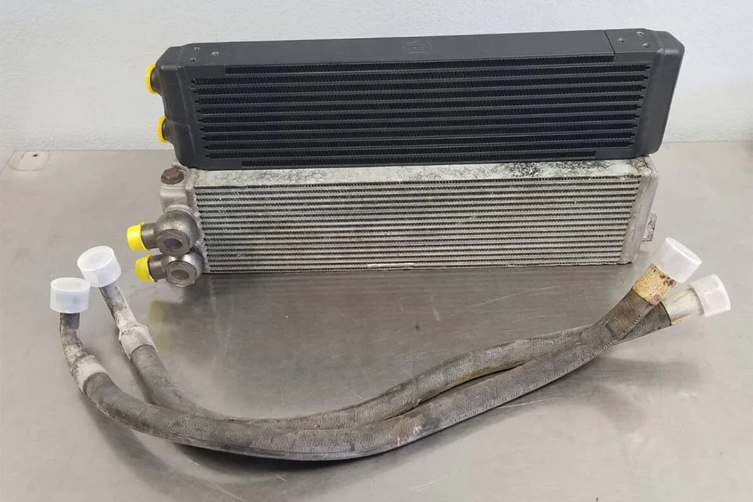 CSF #8110 Universal Dual-Pass Oil Cooler / RS Porsche / M22 x 1.5 / 24L x 5.75H x 2.16W – comparison