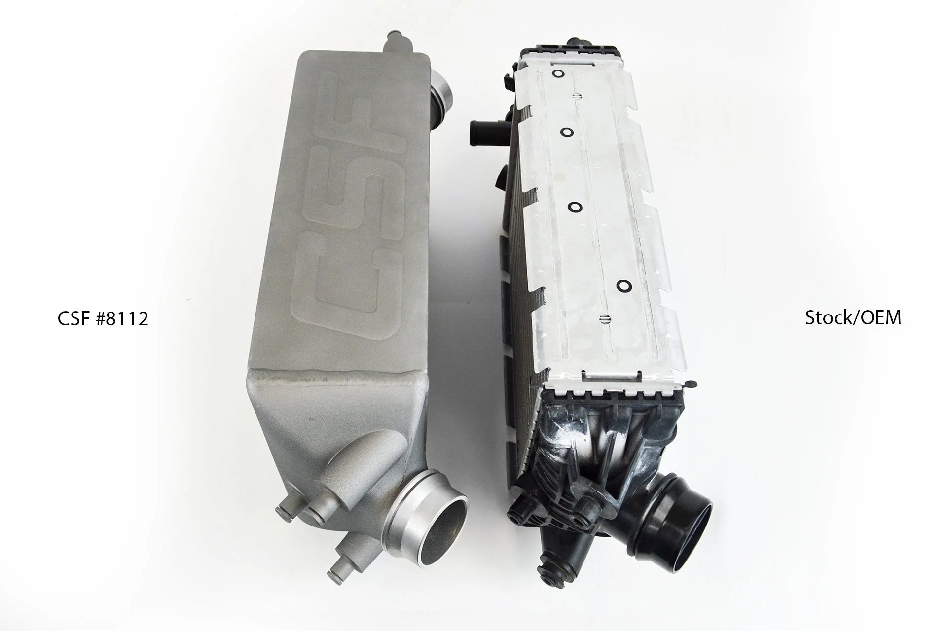 CSF #8112 CSF Porsche 911 Turbo / Turbo S (.1 &.2) (991 series) Twin Intercooler set – comparison