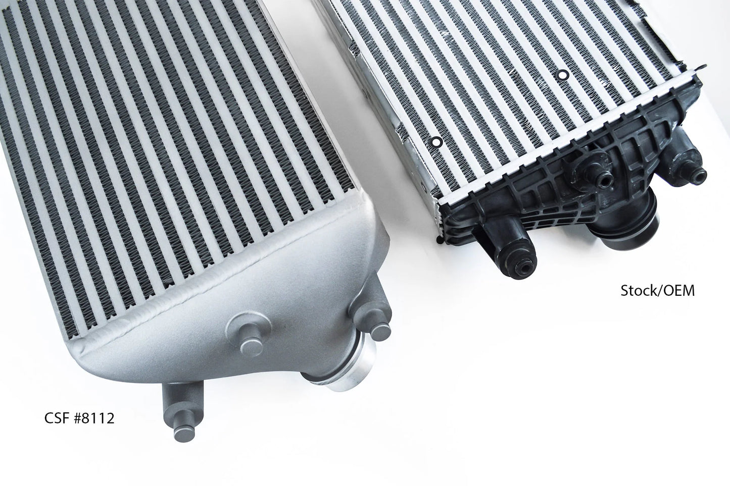 CSF #8112 CSF Porsche 911 Turbo / Turbo S (.1 &.2) (991 series) Twin Intercooler set – comparison