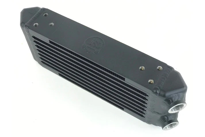 Universal Dual-Pass Oil Cooler - M22 x 1.5 connections - 13L x 4.75H x 2.16W