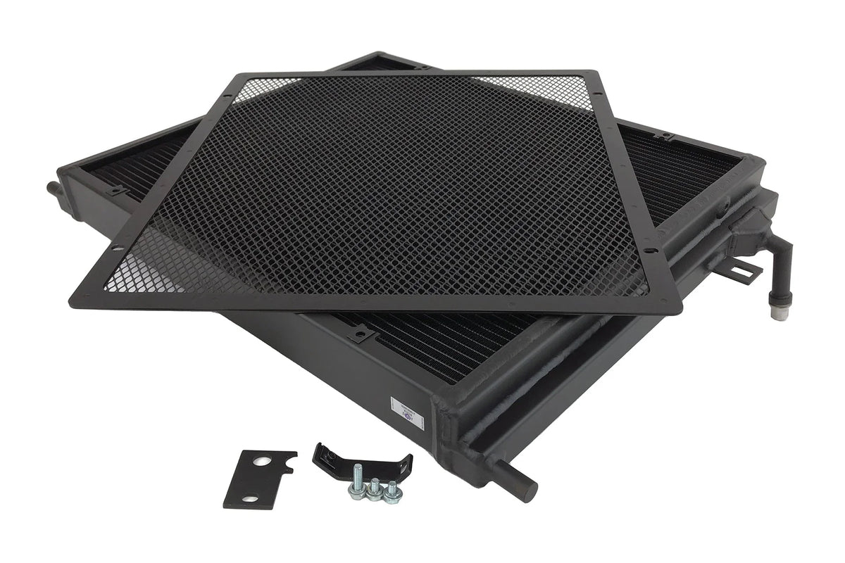 CSF #8131B BMW F3X/F2X B58/B48 Triple-Pass Heat Exchanger w/ Rock Guard - Black – view 2