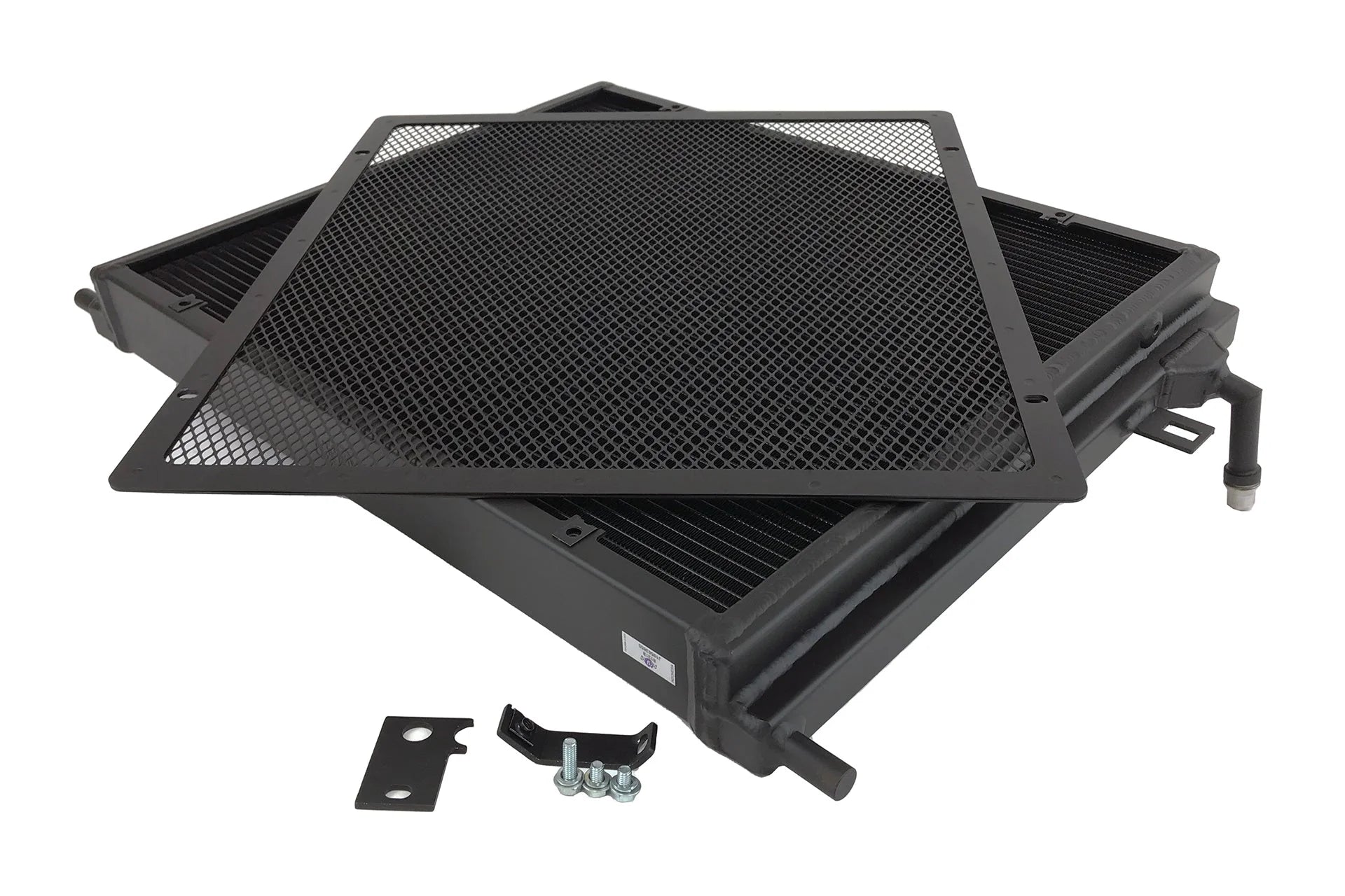 CSF #8131B BMW F3X/F2X B58/B48 Triple-Pass Heat Exchanger w/ Rock Guard - Black – view 2