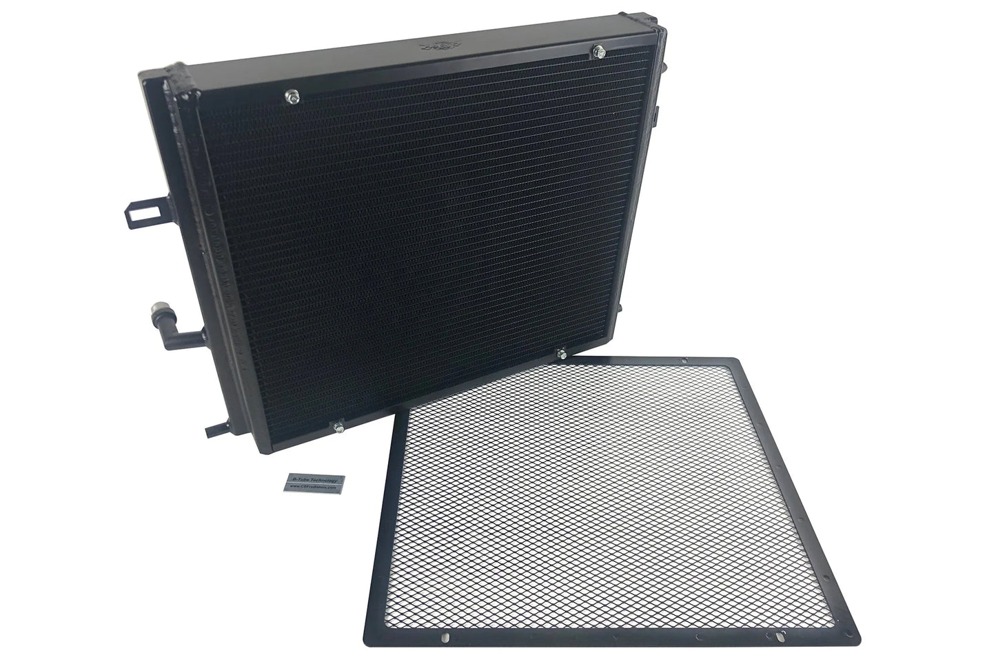 CSF #8131B BMW F3X/F2X B58/B48 Triple-Pass Heat Exchanger w/ Rock Guard - Black – view 4