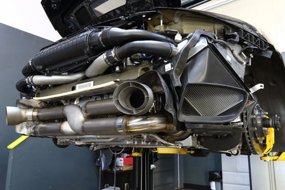 CSF #8166 Porsche 991 GT2 RS Twin Intercooler Set – installed