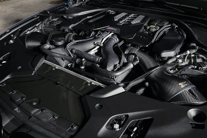 CSF #8178 BMW F9X M5/M8 Twin Charge-Air-Cooler Set – installed