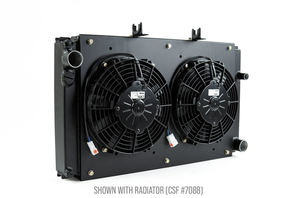 CSF #8180 Porsche 944 / 924S All-Aluminum Fan Shroud w/ Dual 9-inch SPAL Fan – view 2
