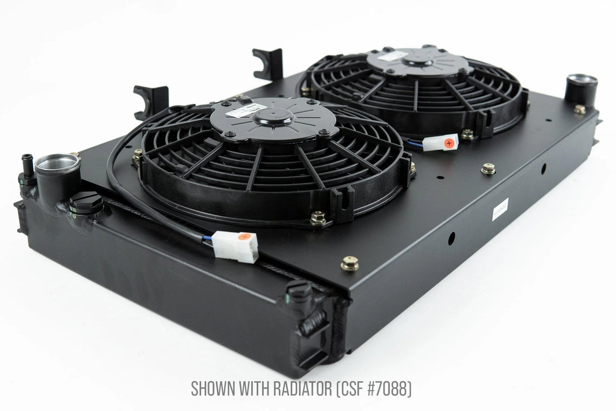 CSF #8180 Porsche 944 / 924S All-Aluminum Fan Shroud w/ Dual 9-inch SPAL Fan – view 3