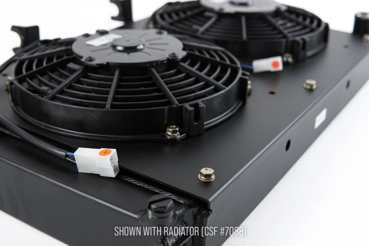 CSF #8180 Porsche 944 / 924S All-Aluminum Fan Shroud w/ Dual 9-inch SPAL Fan – view 4
