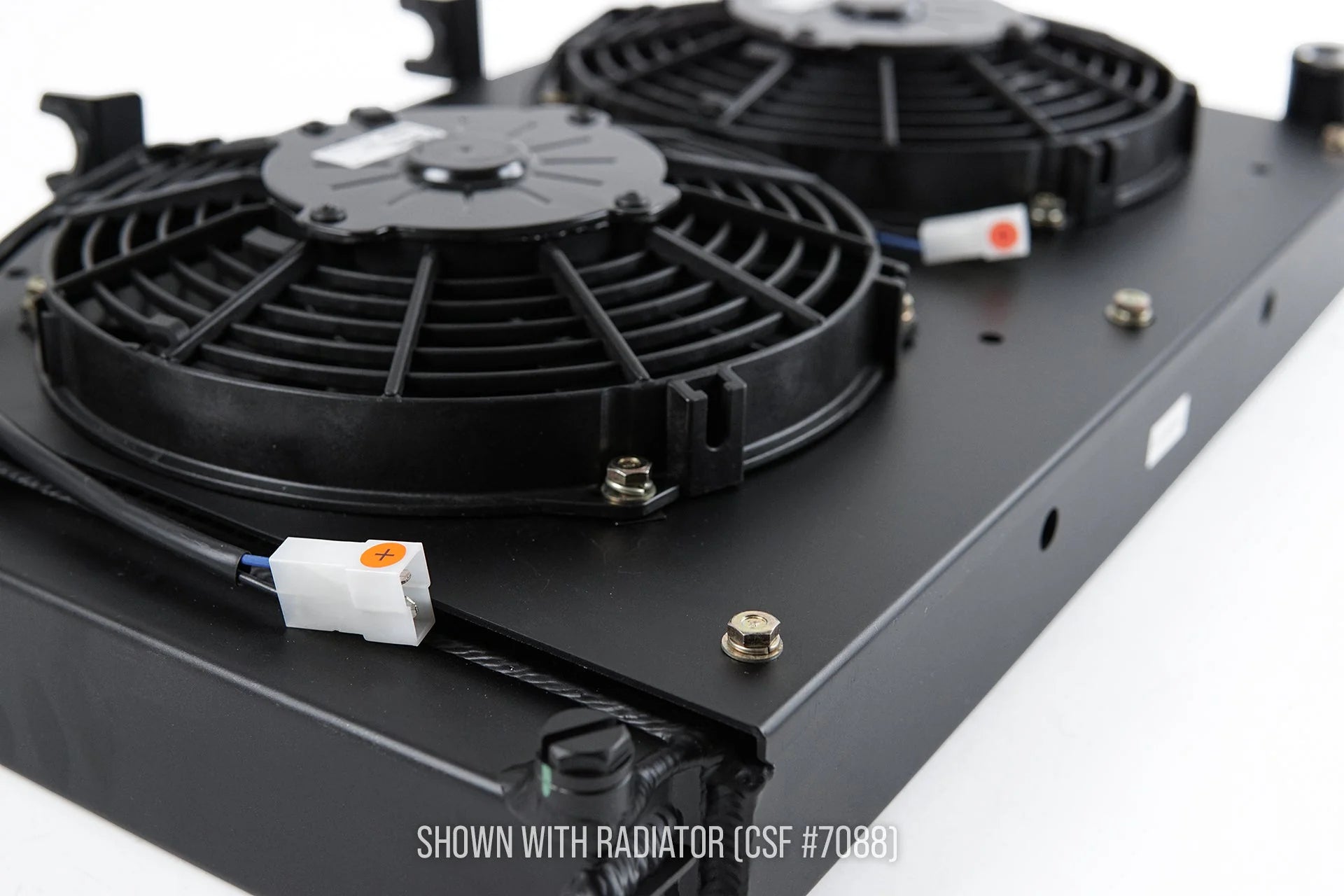 CSF #8180 Porsche 944 / 924S All-Aluminum Fan Shroud w/ Dual 9-inch SPAL Fan – view 4