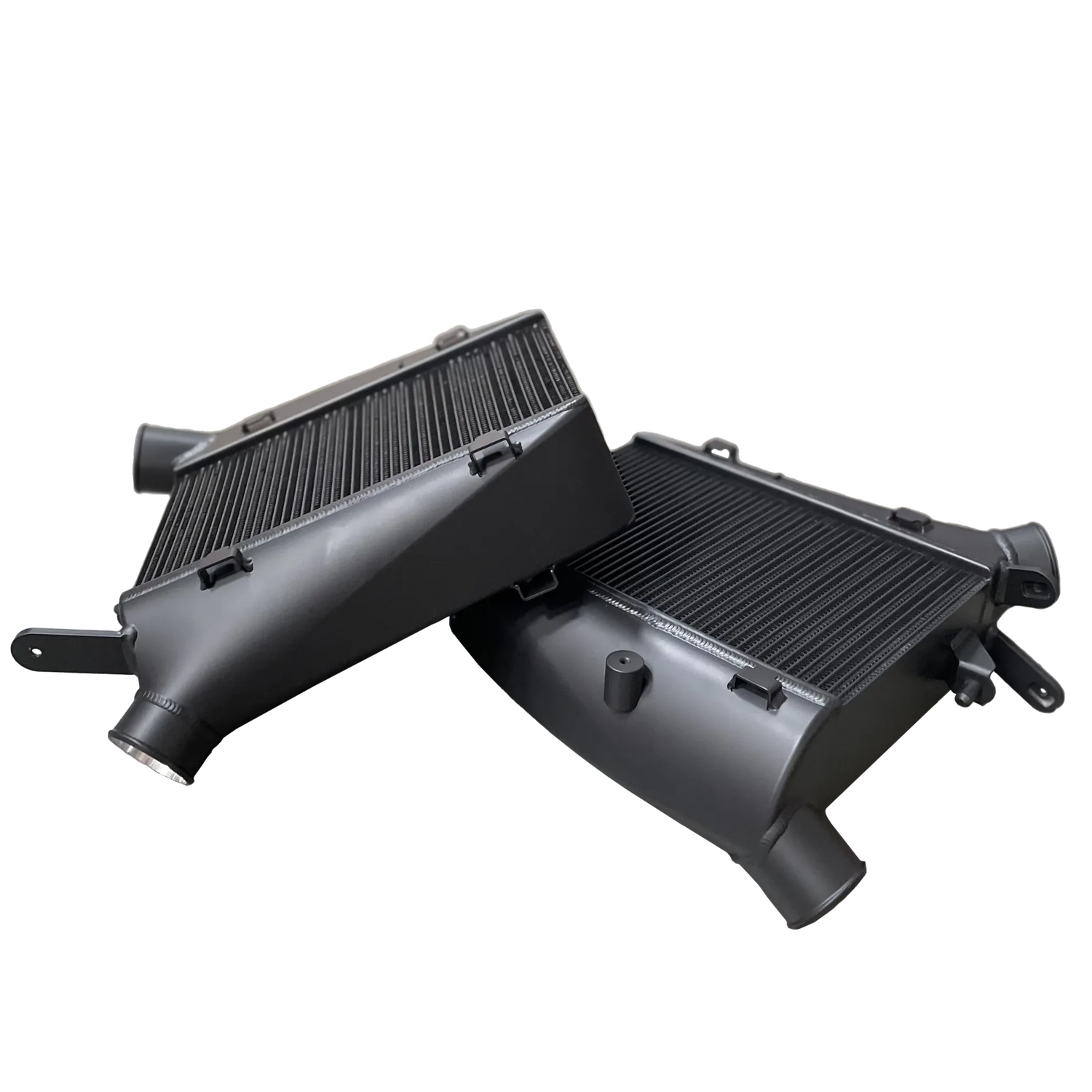 CSF #8194B Audi C8 RS6/RS7 High-Performance Twin Intercooler Set - Thermal Dispersion Black