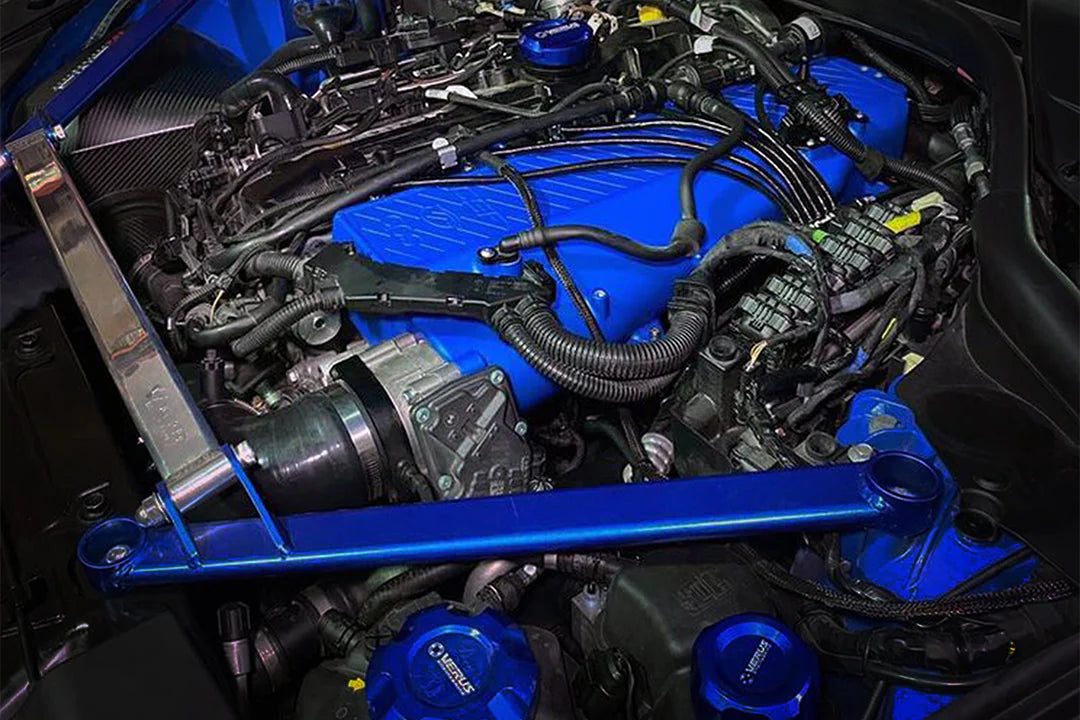 CSF #8200C A90 Supra / BMW B58 Charge-Air Cooler Manifold - Custom Finish – installed