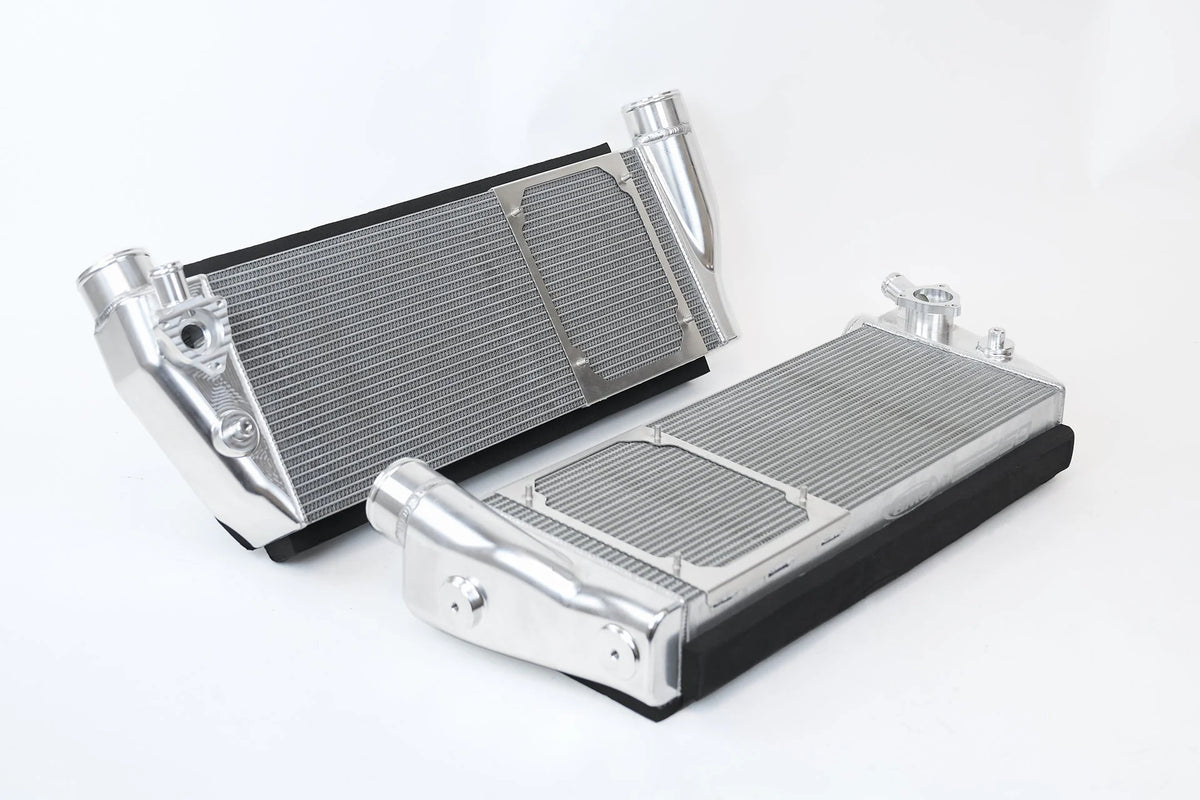 CSF #8210 Ferrari 488 / Pista / F8 Twin Intercooler Set - Raw Billet