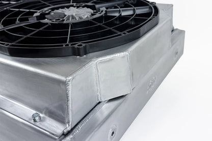 CSF Motorsport Dual-Pass Radiator with Shroud + 14" SPAL brushless fans & harnesses