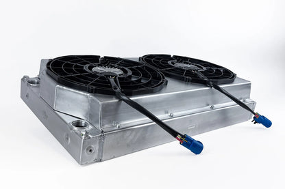 CSF Motorsport Dual-Pass Radiator with Shroud + 14" SPAL brushless fans & harnesses