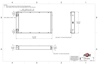 CSF Motorsport Dual-Pass Competition Radiator
