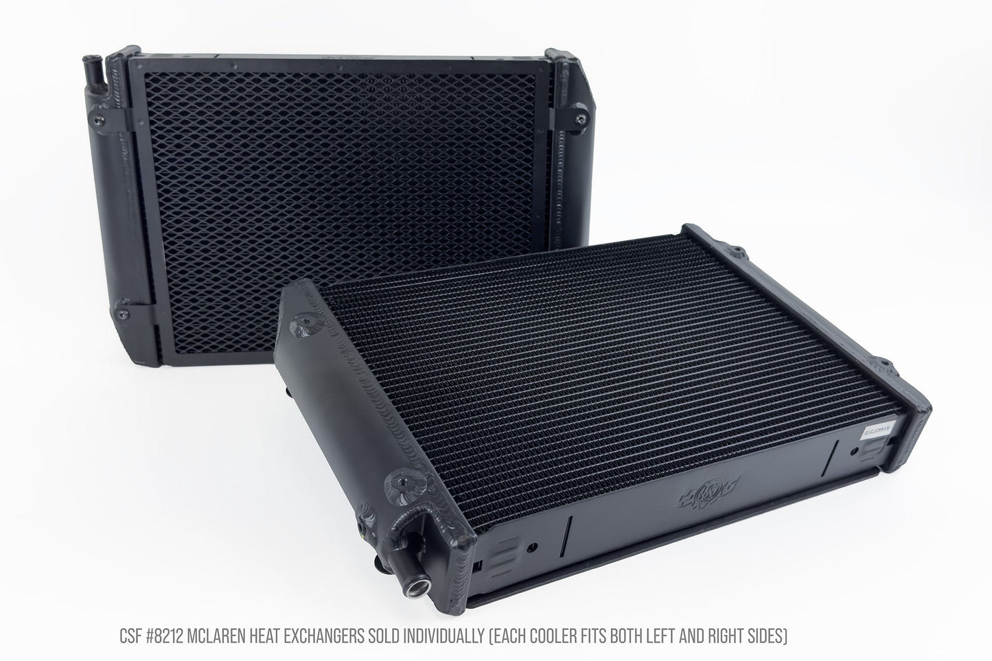 CSF High-Performance Turbocharger Heat Exchanger models for the McLaren MP4-12C, 650S/675LT, 570S/570GT/600LT, 720S/765LT, 750S, and GT/GTS