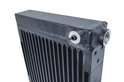 CSF universal oil cooler vertical mounting view