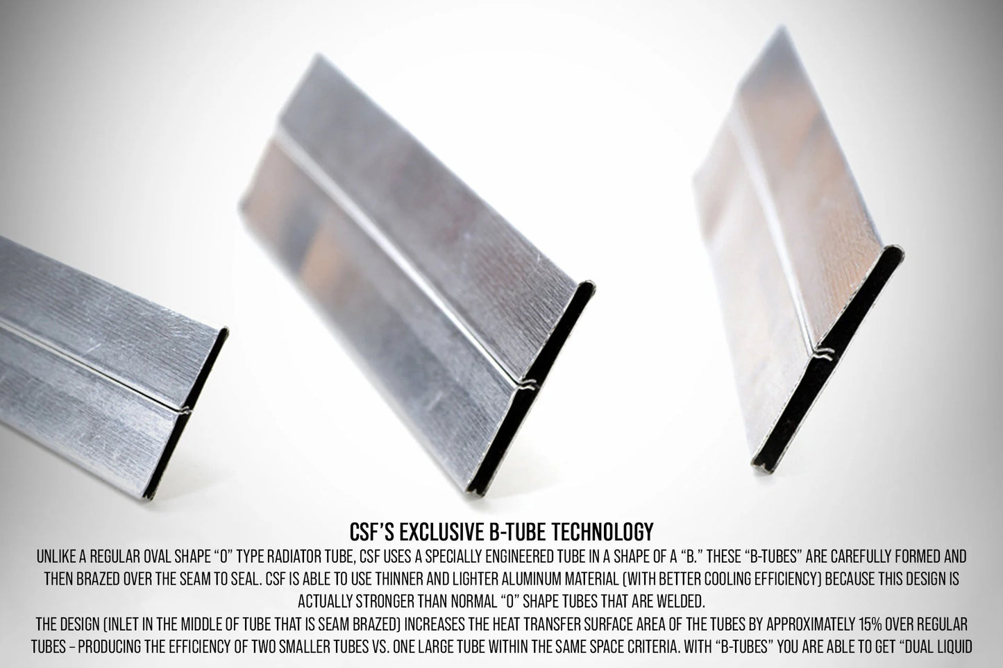 CSF #8023 R-1 Triple-Pass "Ultimate Motorsports" Competition Radiator – infographic