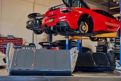 Ferrari 488 / Pista / F8 Twin Intercooler Set - Raw Billet